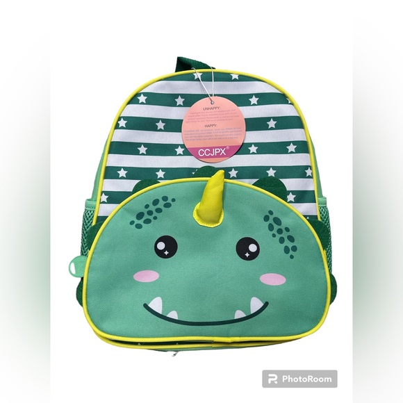 Green Dinosaur Kids 3Pcs Backpack, Lunch Box and Pencil Bag Set FTJCF Brand New! - Picture 2 of 8